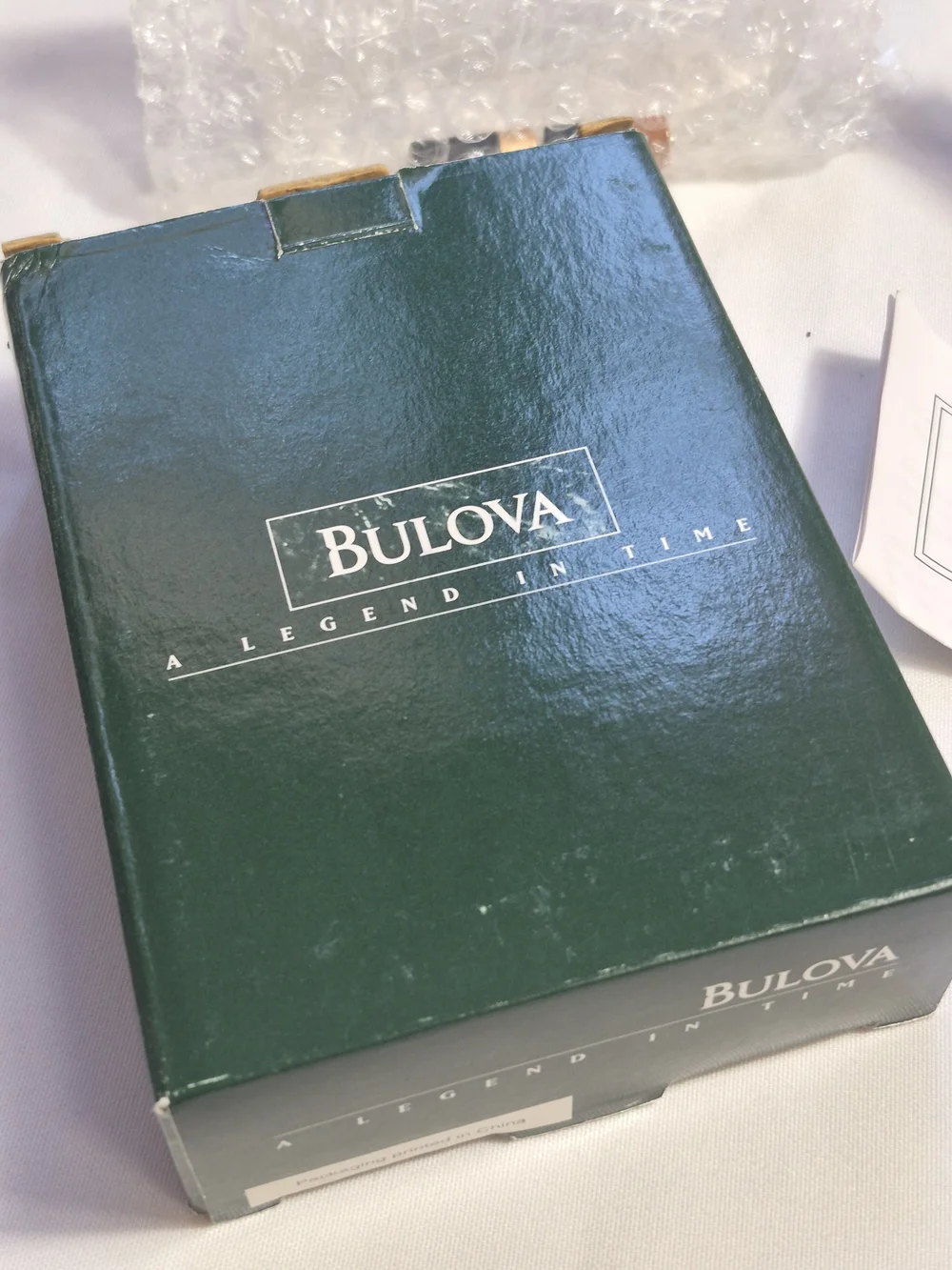 Bulova polished rectangular